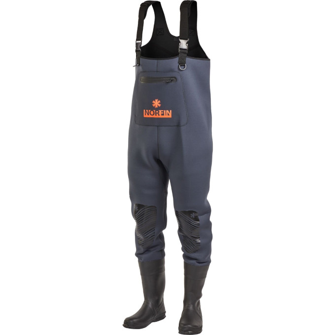 Полукомбинезон забродный NORFIN SHADOW NEOPRENE BOOTFOOT р.40-S с сапогами 83500-40-S